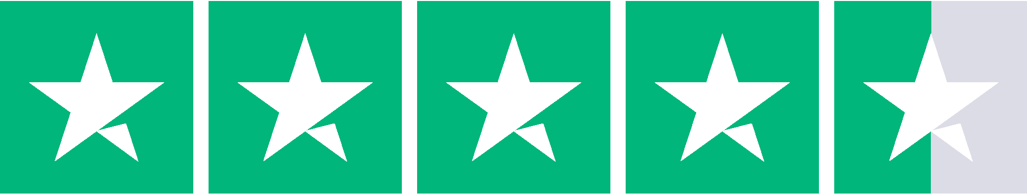 Trustpilot 4.5 star rating